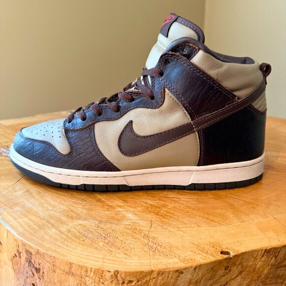 NIKE DUNK HIGH PREMIUM 🏷️ Khaki Baroque Brown Light Bone 11M - Picture 1 of 5
